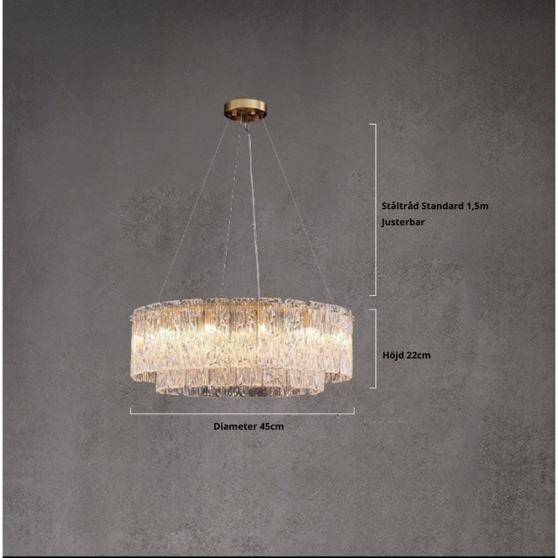Italiensk designad lyx lampa