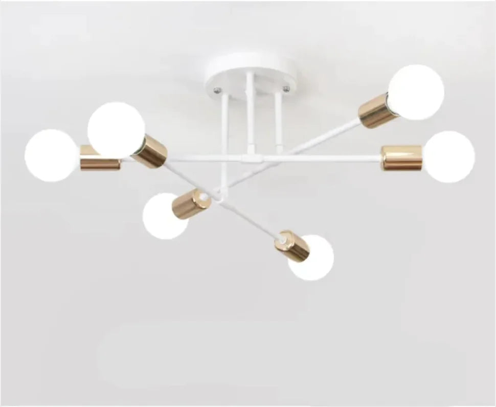 6-hövdad industriell taklampa