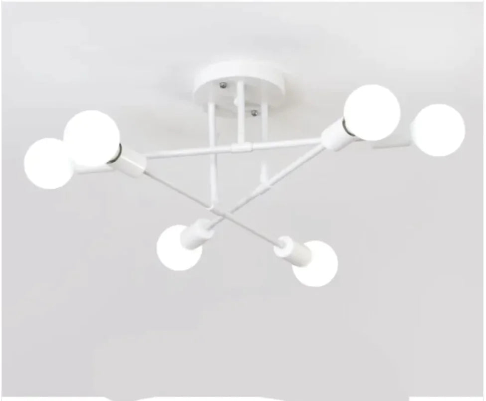 6-hövdad industriell taklampa