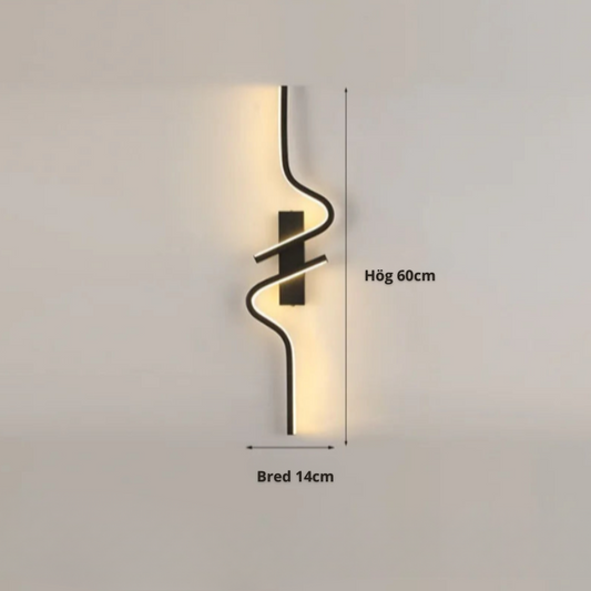 Modern Minimalistisk Svart Vägglampa