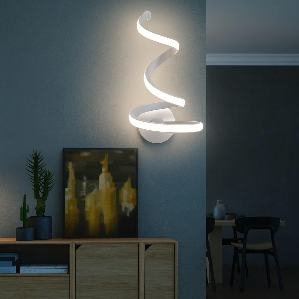 LED-vägglampa i modern design