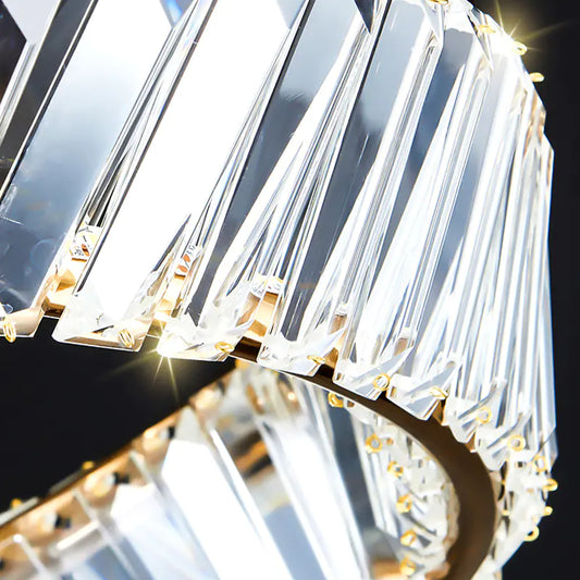 Italiensk lyxig kristalltaklampa