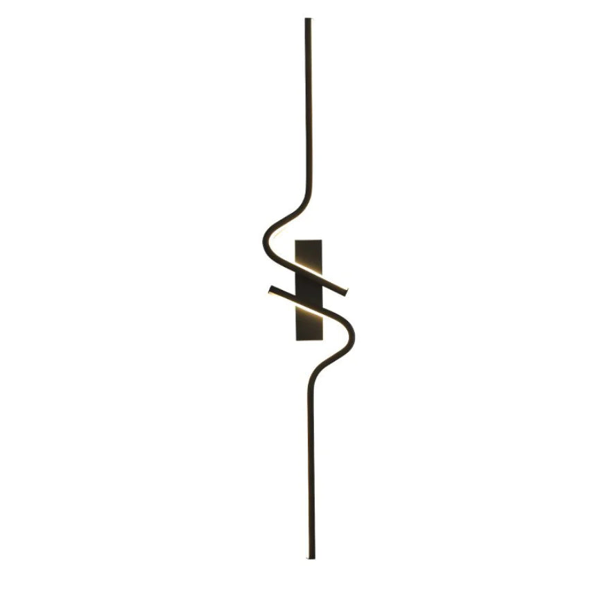 Modern Minimalistisk Svart Vägglampa