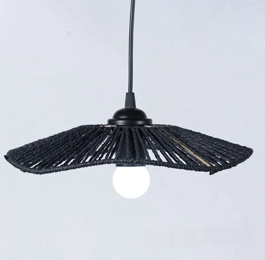 Handvävd lampskärm i papperssnöre