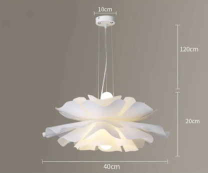 Modern nordisk blomformad taklampa
