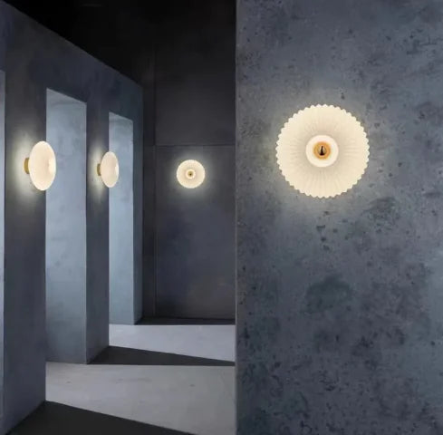 Glas Vägglampa
