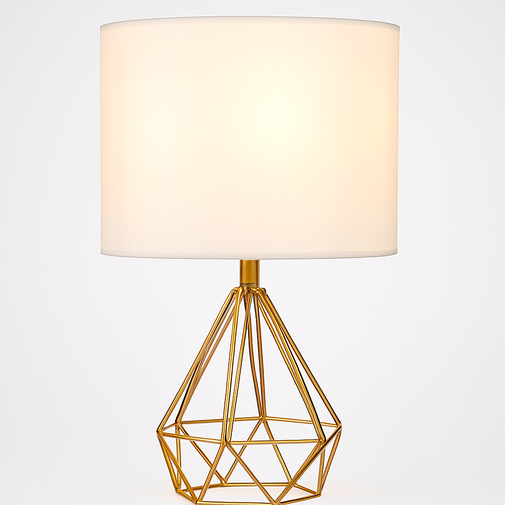 Elegant diamantlampa med lyxigt ljusspel