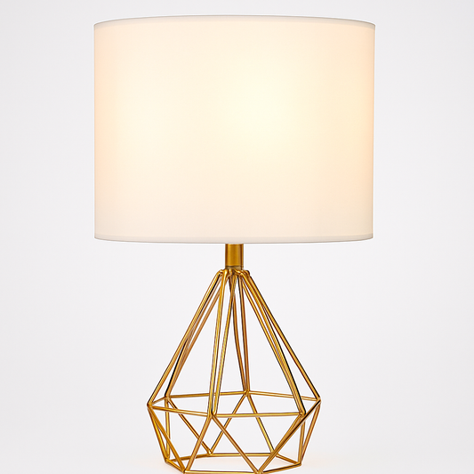 Elegant diamantlampa med lyxigt ljusspel