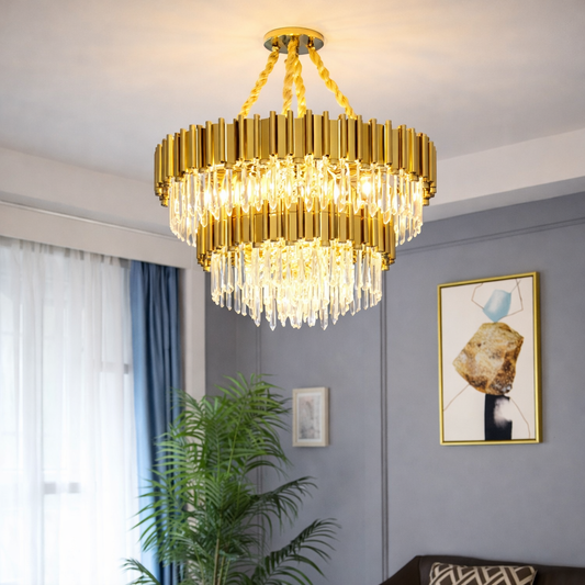 Lätt lyx kristallkrona med modern LED-belysning