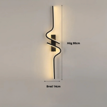 Modern Minimalistisk Svart Vägglampa