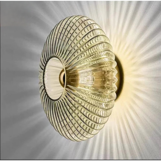 Glas Vägglampa