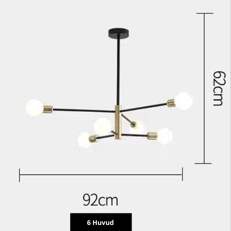 Modern nordisk LED-lampa