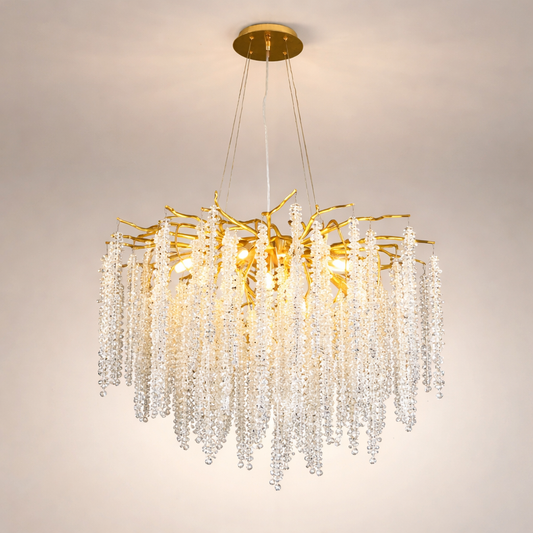 Exklusiv kristallkrona med LED