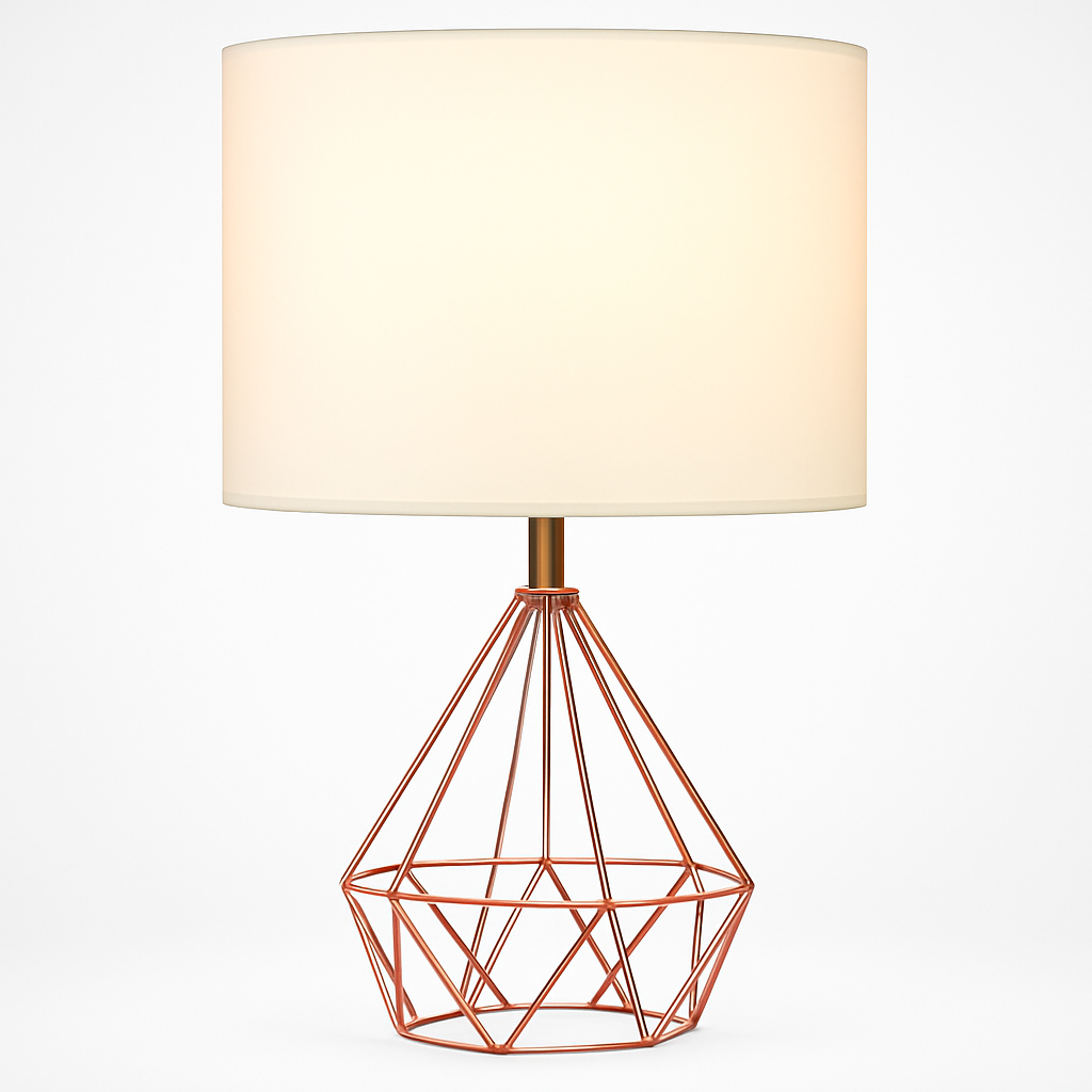 Elegant diamantlampa med lyxigt ljusspel