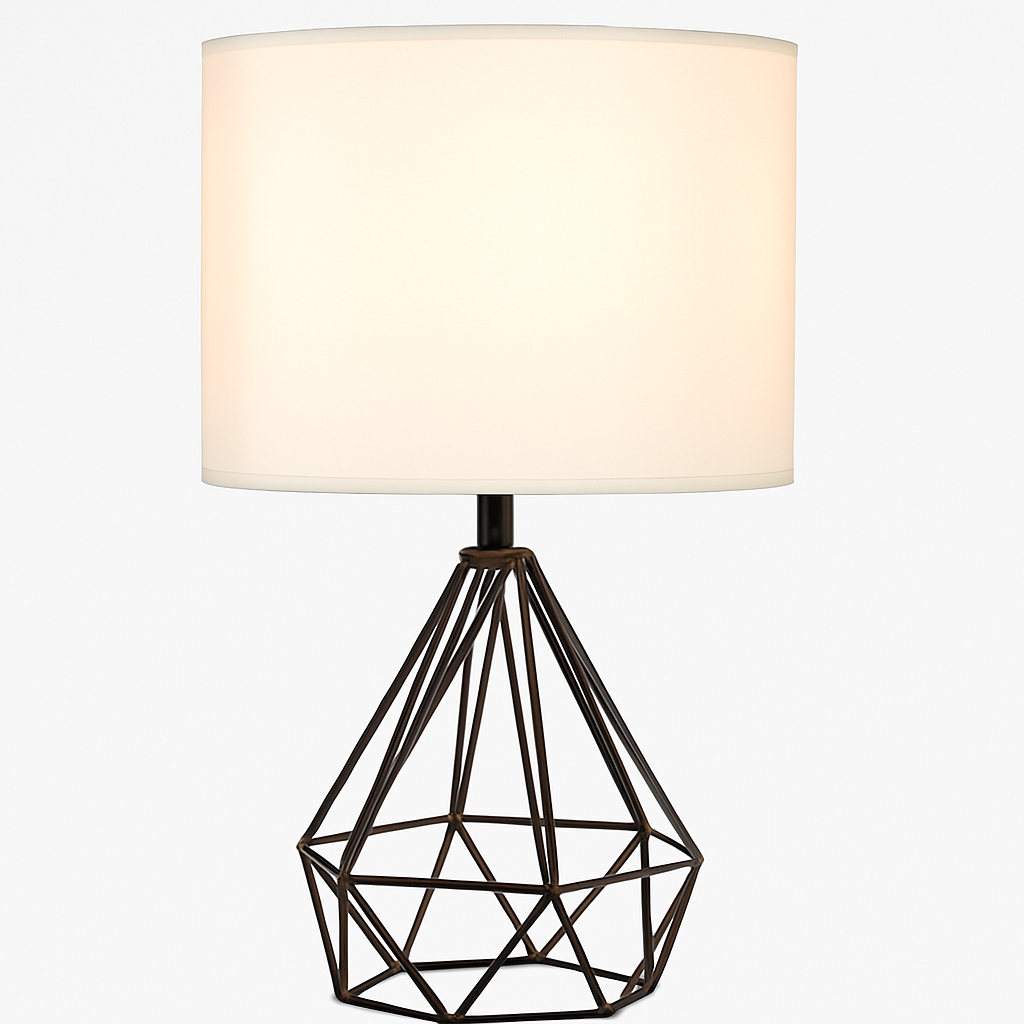 Elegant diamantlampa med lyxigt ljusspel
