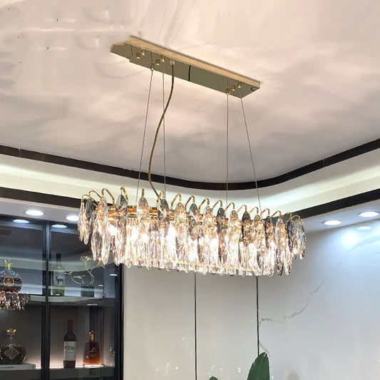 Lyxig LED-kristallkrona