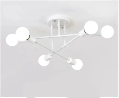 6-hövdad industriell taklampa